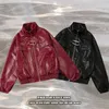 TKPA American Style Faux Leather Baseball Jacket High Street Manda marka Pi Shuai Motorcycle Para mężczyzn i kobiety wiosenna jesień