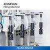 Zonesun desktop semiautomático vácuo líquido perfume garrafa de água máquina enchimento ZS-YTZL500