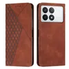 Étuis portefeuille en cuir pour Redmi K70 K70E Note 13 Moto G34 G04 G Play Power 2024 Samsung A35 A55 Diamond Skin Feel Cube Suck Fermeture magnétique Porte-carte d'identité Flip Cover Pouch