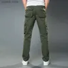 Men's Pants Winter Fleece Warm Tactical Pants Zip Cotton Trousers Loose Army Green Cargo Pants Men Casual Plus Thicken Tooling Pants size 40 T240108