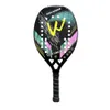 Alta qualidade 3k fibra de carbono e vidro raquete de tênis de praia rosto macio com capa protetora bola 240108