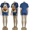 2024GGSS Summer New Women's TrackSuits T-shirt Shorts Luksusowy kombinezon 2-częściowy
