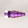 Domeless Titanium Nails 10mm 14mm 18mm Joint Man and Female Domeless Nail GR2 Justerbar glas Bongs Banger Rökning Vattenrör D3872731