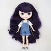 ICY DBS Blyth Doll bjd joint body witte huid faceplate mat gezicht BL169 paars haar 30cm 240108