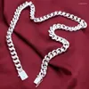 Chains Charms 925 Sterling Silver Classic 10MM Solid Chain Necklace For Men Christmas Gifts Fashion Party Wedding Jewelry 20/24 Inches