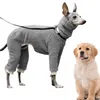 Abbigliamento per cani Maglione invernale Pet Elastico Tinta unita Tinta unita Pigiama dolcevita elastico antivento per tutto il corpo per Boxer Lab