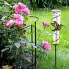 Garden Decorations Wrought Iron Rain Gauge Accurate For Yard Lawn & Decor