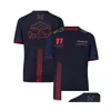 Motorcykelkläder Ny F1 Forma One T-shirt Summer Team Kort ärmskjorta Samma anpassning Drop Delivery Automobiles Motorcyklar AC DH6MN