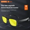 Lunettes de soleil Lenovo Lecoo C8 Lite lunettes intelligentes casque sans fil Bluetooth 5.3 lunettes de soleil Sport de plein air écouteurs appelant musique AntiBlue Eye