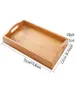 Ménage Rectangle Bambou Bois Plateaux À Thé Nature Bois Délicat Cuisine Pain Gâteau Plats Multi Taille Thé Alimentaire Snack Plaques VT1607 T6465573