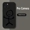 Cell Phone Cases Cartoon Matchman Phone Case For iPhone 11 12 13 14 15 Pro Max XR XS X 7 8 Plus SE 2020 Shockproof Matte Soft TPU Silicone CoverL240105