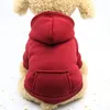 Dog Apparel Puppy Pet Hooded Sweatshirt Autumn Winter Two-legged Pocket Cat Clothes Soft Warm Clothing