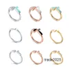 Designer Ring 2024 Nieuwe klassiekers Luxe sieraden Trouwringen voor dames heren 18k verguld proces Mode-accessoires Vervagen nooit Niet allergisch met diamant