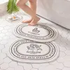 Banyo Paspaslı Mat Slip Slip Ins Stil İskandinav Halısı Kapatan Oval Şekilli Emici Halılar Giriş Oturma Odası Banyo