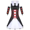 Good Quality Christmas Hoodies Dress White Red Stripes Style Sexy Hot Carnival Party Show Witch Game Cosplay For Adult