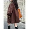 Women's Trench Coats SuperAen High-end Elegant Stand Up Collar Coat For Women Japan Style Oversize And Jackets