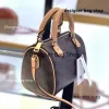 Designer-Tasche Großhandel neue Mini-Boston-Taschen Leinwand echtes Leder Dame Umhängetasche Telefon Geldbörse Mode Satchel Nano Kissen Umhängetasche Handtasche