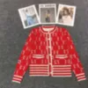 Designer damessweaters trui G-print trui gebreid klassiek gebreide kleding Warme vestjassen