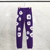 Mens Designers Men Purple Pantsl Studios TEARS Pants Sweatpants Men Jogger Fashion Hip Hop Casual Suit Pants Street Tracksuit