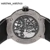 RM Watch Richardmille RM033 RM033 Relógio extra plano automático com pulseira masculina de titânio RM033 AL TI IGLL VCD8