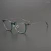 Güneş gözlüğü çerçeveleri titanyum asetat vintage moda gözlük eylemi-eiagt ultralight dikdörtgen miyopi optik gözlükler yüksek kaliteli marcos de