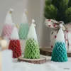 キャンドル手作りのクリスマスツリーホリデーの香りのろうそくのシーン装飾撮影小道豆ワックスアロマセラピー香