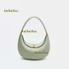 Cosmetische tassen kisten schoudertassen songmont luna tas 2024 luxe designer onderarm hobo schouder half maan lederen portemonnee koppeling modezakken handtas crossbody tas