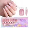 Unhas Falsas 150pcs Dicas Francesas Sem Emenda Definir Patch de Unha Colorido Wearable para Manicures