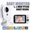 303B Baby monitor da 3,2 pollici con fotocamera mini video baby monitor Visione notturna Sorveglianza Telecamera di sicurezza Babysitter Temperatura Citofono