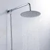 Fashion Useful Shower Head Chrome Overhead Rainfall Round Silver Square Stainless Steel 20 cm 8 inch Durable 240108
