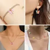 Pendant Necklaces Colorful Butterfly Charms Acrylic Pendants With Sequin & Alloy For Jewelry Making Earrings Bracelets DIY
