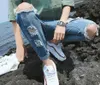 Roupas de rua calças de perna larga calças de brim masculinas pés retos calças compridas jeans y2k jeans masculinos rasgados roupas masculinas calças de carga jeans 240106