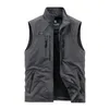 Work Vest Men Men's Summerical Wojskowy motocyklista motocyklista wielopapłaniowy kurtka bez rękawów rybacka odzież łowić płaszcze płaszcze 240108