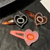 Barrettes de styliste pour filles, Clips pour femmes, classique, lettre d'amour, épingle à cheveux, bandeaux à la mode, accessoires pour cheveux pour enfants filles