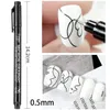 Nail Art Graffiti Pen 3D Lines Abstract Lines Pens Pen Pen Acrylic Marker for Dains Drawing Liner Brush Sketch Painting Tools 240106