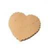 Jewelry Pouches 50pcs Paper 7.2x7.7cm Heart Shape Necklace Display Card For DIY Bracelets Earrings Packaging Supplies Small Businesses