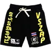 Vszap elastische shorts Fiess vechttraining Sanda Muay Thai MMA Fight Jujitsu Gold Sports Casual