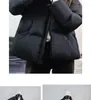 Casacos de trincheira femininos senhora 2024 estudante preto gola de algodão terno versão coreana curto pequeno casaco de moda engrossado
