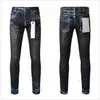 Jeans Lila Designer Herrenjeans für Herren Hochwertige Mode Herren Cool Style Designerhose Distressed Ripped Biker Schwarz Blau Jean Slim Motorcyc 772