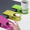 Copos de mesa clipe drinklip suporte de copo de vidro caneca escritório tumblerful braçadeira de vidro para escritório casa bebida café copo de água caneca rack berço suporte clipe mesa guia