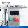 Zonesun desktop semiautomático vácuo líquido perfume garrafa de água máquina enchimento ZS-YTZL500