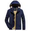 Mens Casual Winter Jacket Fleece and Thick Youth Outdoor Waterproof Windbreaker Quick Dry Coat Hooded Menswear 240108