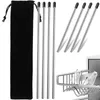 Kitchen Storage Solustre Bottle Holders Dishwasher 8Pcs Dish Drying Rack Stainless Steel Insert Sticks Compatible Soda Bottles Utensil