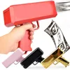 Shoot Money Gun Toy Party Banknote Banknote Shoot Pistol Paper Money Throwing Machine Funny Game Gift Reput Supply Toys 240108