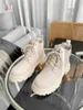 1 Laarzen Nieuwe Dames Enkellaarzen Bonham Dames Chelsea Platform Sok Laarzen Veterschoenen Casual Grijs Leren Schoen Laarzen Damesmaat Met Doos