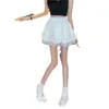 Gonne White and Black Mini Skirt Women Women Black Harajuku Sigri simpatiche Gonne soffici Lolita Astetica Emo ALT 2023 COREAN BASHIT COSTRITHEWION