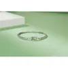 SGARIT Jewelry Pulseira de tênis de moissanite de prata esterlina 925 banhada a ouro branco redondo corte brilhante VVS pulseira de moissanite