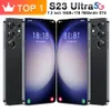 Ny S23 Ultra 100% Original Mobile Phones Snapdragon 8 Gen2 7.3 HD -skärm 5G Smartphone 16GB+1TB Dual SIM -mobiltelefoner Face Unlocked Android 13.0 Camera 48MP+108MP