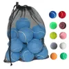 6st Pack Color Tennis Balls Starndard 25inch Polyester Felt Dog Advanced Training Ball 240108