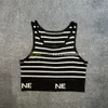 U Neck t Shirt Women Tight Knitted Tee Letters Print Vest Designer Sleeveless Sport Vests Yoga Tees